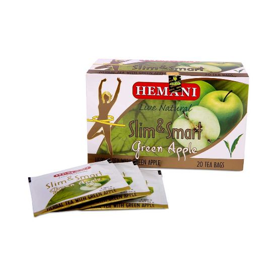 Picture of Pack of 3 (Herbal Slim Tea - Slim & Smart with Green Apple Flavor 20 Tea Bags)