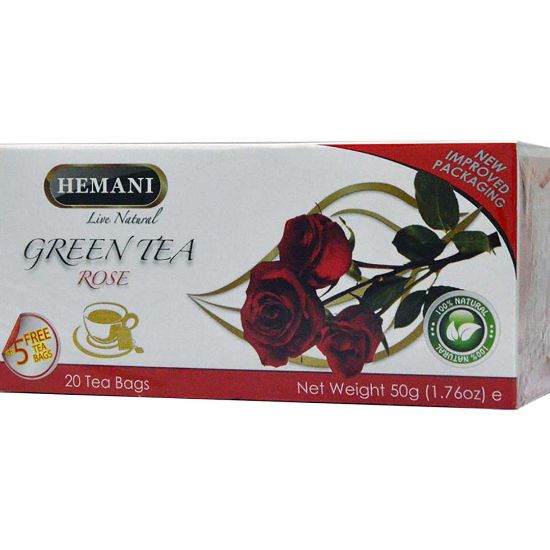Picture of Pack of 3 (Green Tea - Rose 20 Tea Bags)