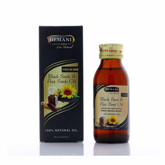 Picture of Pack of 3 (Herbal Oil 60ml - Black Seed & Flaxseed)