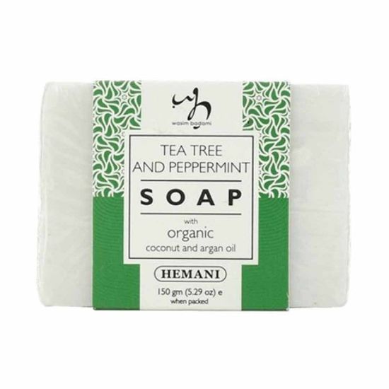 Picture of Pack of 3 (Soap with Organic Argan & Coconut Oil - Tea Tree & Peppermint)
