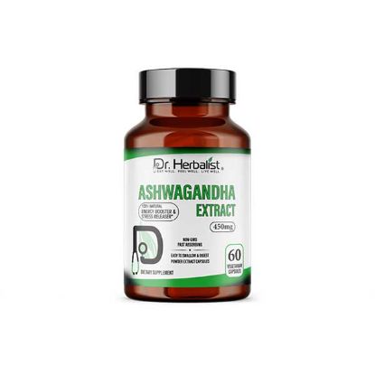 Ashwagandha 450mg Dietary Supplement - Powder Extract Capsule | Dr Herbalist | HEMANI	