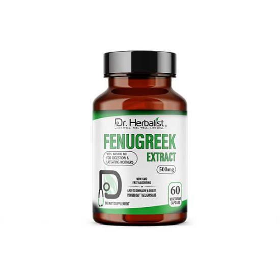 Fenugreek 450mg Dietary Supplement - Powder Extract Capsule | Dr Herbalist | HEMANI	