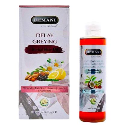 Picture of Delay Greying Herbal Hair Oil 200ml