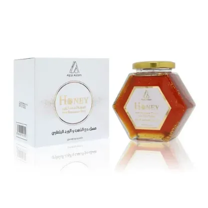 Picture of 𝐖𝐁 𝐁𝐲 𝐇𝐞𝐦𝐚𝐧𝐢 - Bulgarian Rose Honey With 24K Gold Flakes | Aijaz Aslam