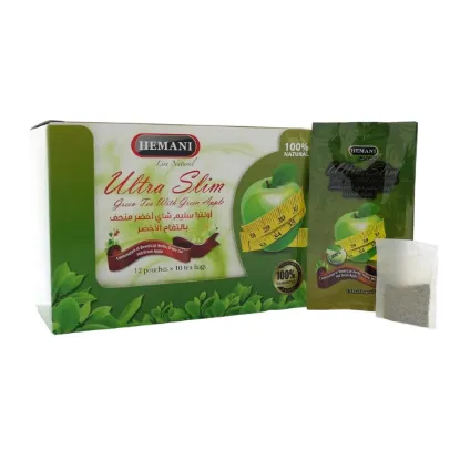 Picture of Pack of 3 (Ultra Slim Tea - Green Tea with Green Apple 12 pouches x 10 Tea Bags)