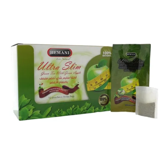 Picture of Pack of 3 (Ultra Slim Tea - Green Tea with Green Apple 12 pouches x 10 Tea Bags)