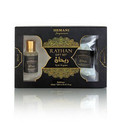 Picture of Pack of 3 (Rayhan Bakhoor & Attar Gift Set)