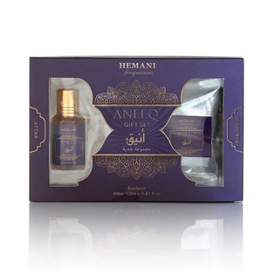 Picture of Pack of 3 (Aneeq Bakhoor & Attar Gift Set)