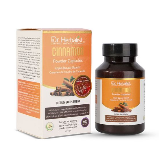 Picture of Dr. Herbalist Cinnamon Powder Capsules 350mg